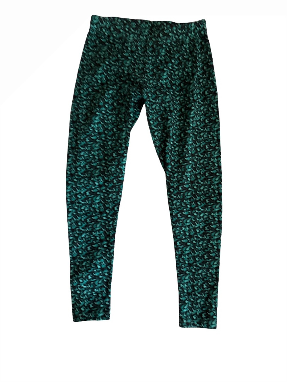 Soft Surroundings Teal Patterned Girls' Leggings